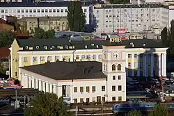 Suburban station building