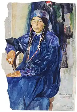 Khakassian woman from the Sagay tribe [ru; de]