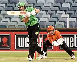 Sutherland batting for Melbourne Stars in October 2022