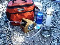 Vaporizer with water-cooling