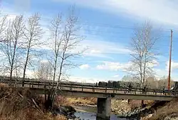 Bridge in Fish Creek Park along Bow Bottom trail
