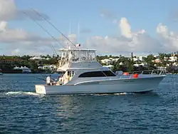 Larger charter boat in Bermuda