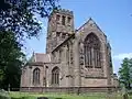 The liturgical east end of the Church. The Chantry Chapel and the All Souls Chapel are to the left of the picture