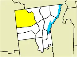 Location of Johnsburg in Warren County