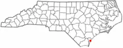 Location of Seagate, North Carolina