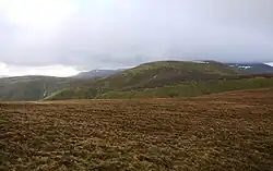 Stybarrow Dodd, seen from Great Dodd, with Green Side to the left