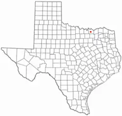 Location of Dorchester, Texas