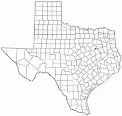 Location of Eureka, Texas