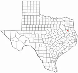 Location of Gallatin, Texas