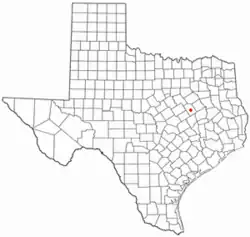 Location of Groesbeck, Texas