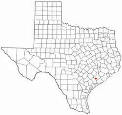 Location of Louise, Texas