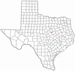 Location of Valley Mills, Texas