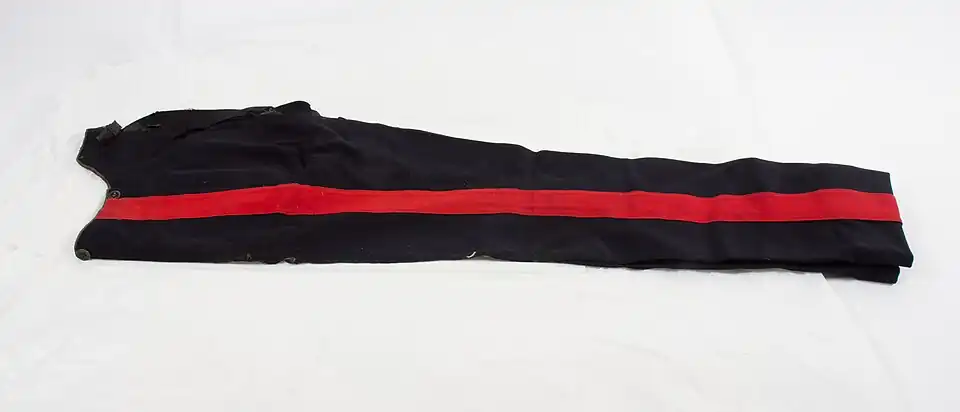 Military trousers worn by Asst Surg Thomas Philson, MD. Auckland Museum